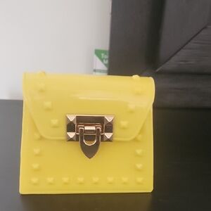 Yellow Studded Handbag